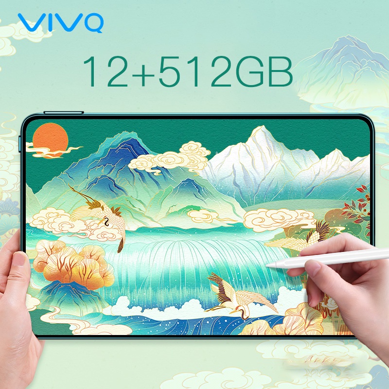 แท็บเล็ตถูกๆ เรียนรู้คอมพิวเตอร์ VlVO Tablet แท็บเล็ตใหม่ 12+512Gแท็บแล็ต แท็บเล็ตราคาถูก รองรับภาษาไทย แท็บเล็ตโทรได้