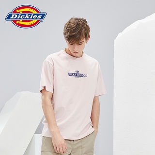 เสื้อยืดแขนสั้น ผ้าฝ้ายแท้ พิมพ์ลาย Dickies สวมใส่สบาย แบบเรียบง่าย เหมาะกับฤดูใบไม้ผลิ และฤดูร้อน สําหรับผู้ชาย 010373ย