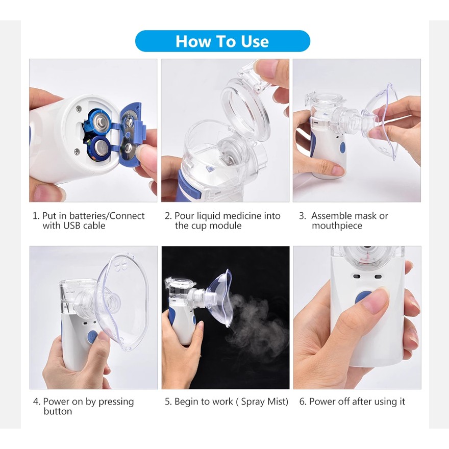 Handheld ortable inhaler Atomizer Humidifier Adult inhaler cough ...