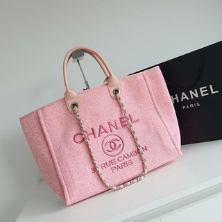 ส่งฟรี⚡ กระเป๋า พรีเมี่ยมกิ๊ฟ แท้💯 Chanel สีชมพู สวย น่ารัก หวาน ผู้หญิง VIP gift กระเป๋าถือ ของขวัญ สุดคุ้ม