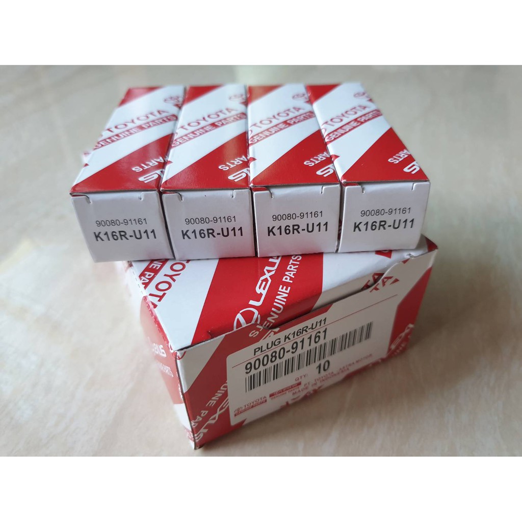 หัวเทียน K16RU11 AE100,AE110,SOLUNA,VIOS,ยาริส,ALTIS 1600,18001JZ,2JZ แท้ๆเบิกห้าง (4หัว 1ชุด) ราคาช