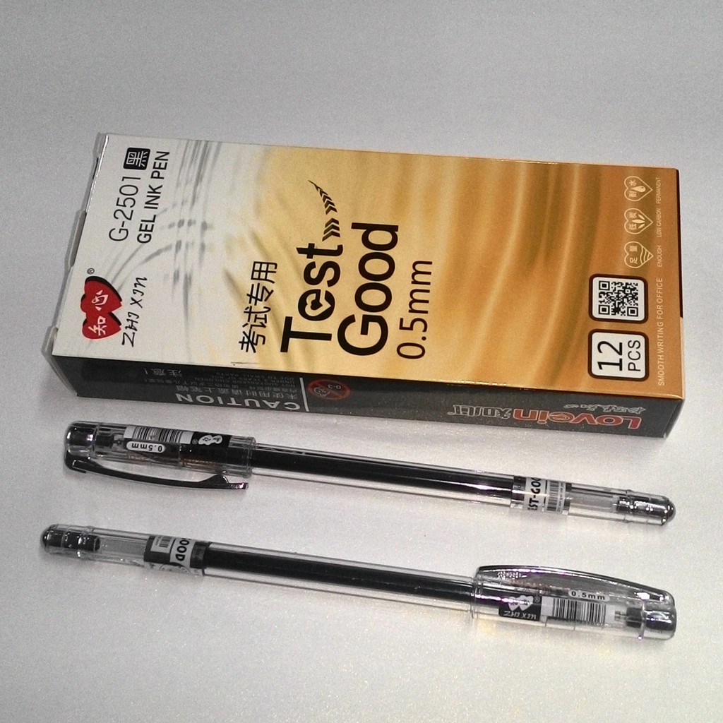 Zhi Xin Test Good G-2501 ปากกาเจล 0.5 มม. (1 กล่อง 12 ชิ้น)