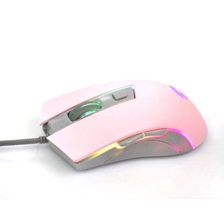 OKER mouse G21 Ergonomic Gaming Galaxy Pink รุ่น G21 เม้าส์สำหรับเล่นเกมส์