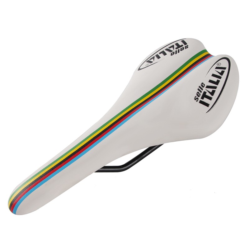 Selle Italia Road Bike Saddle เบาะรถจักรยานสำหรับผู้หญิงและผู้ชาย พื้นผิวPU นุ่มสบาย อุปกรณ์เสริมจักรยาน