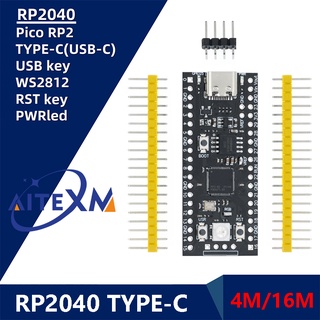 Rp2040 บอร์ดแกน TYPE-C USB-C สําหรับ Raspberry Core Board 4MB /16MB RP2 Raspberry Pico Micropython