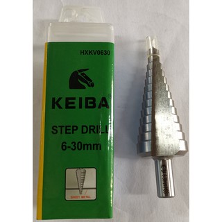 KEIBA​ KE-9601003 HXKV0630 ดอกสว่าน​ STEP​ DRILL​ HSS​ M2​ 13STEP/6-30mm​ ดอกเจดีย์ keiba 9601003