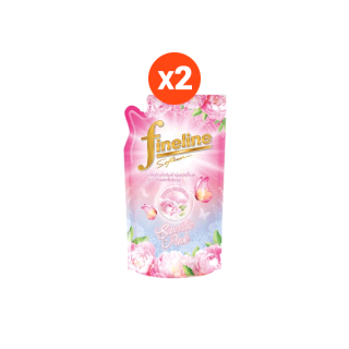 [ขายดี] Fineline ไฟน์ไลน์ปรับผ้านุ่มแฮปปี้เนส สูตรหอมสดชื่นไม่ฉุน กลิ่น Sweetie Pink 500 มล. x2