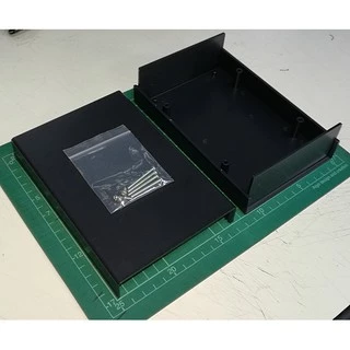 ET-PROJECT BOX2 B #กล่องใส่แผงวงจร#กล่องประกอบวงจร#กล่องประกอบบอร์ดอีเล็คทรอนิกส์#กล่องพลาสติกABSเอนกประสงค์#สีดำ