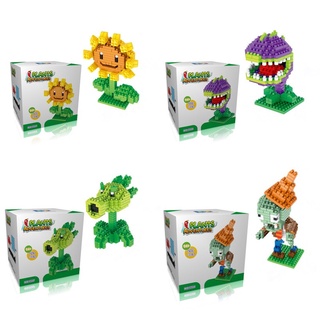 &lt; Available &gt; โมเดลฟิกเกอร์ PVZ Plants VS Zombie Zombies SunFlower Nut Squash Peashooter ของเล่นสําหรับเด็ก