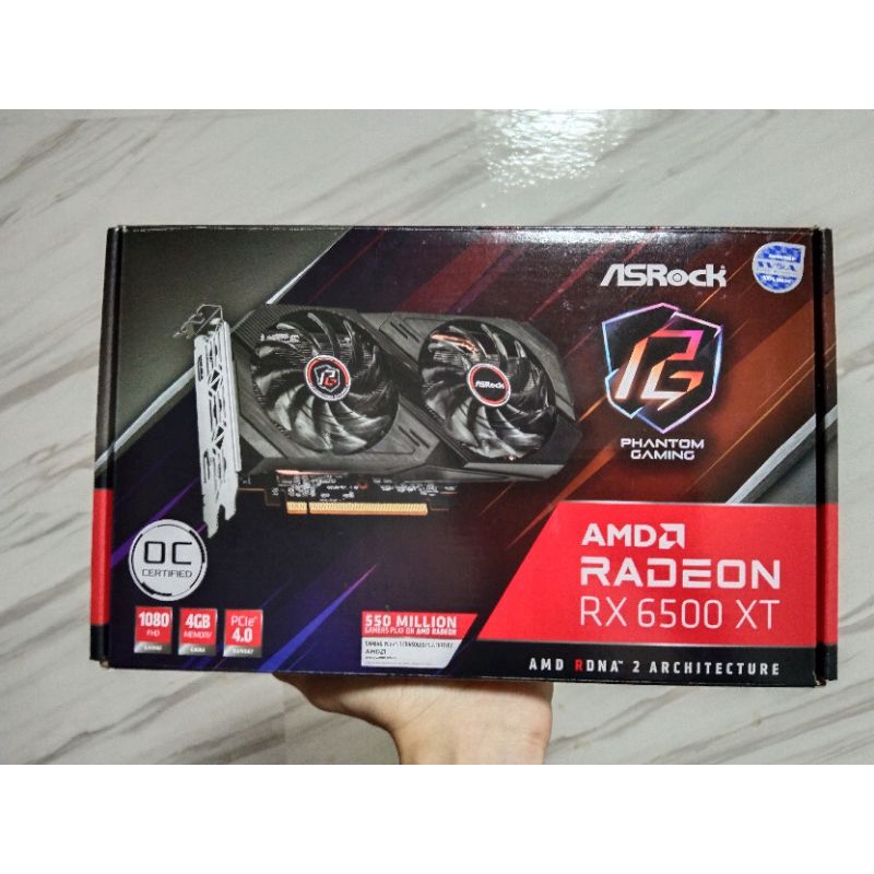 AMD RX 6500XT/4GB ASROCK PHANTOM GAMING D (D6)
