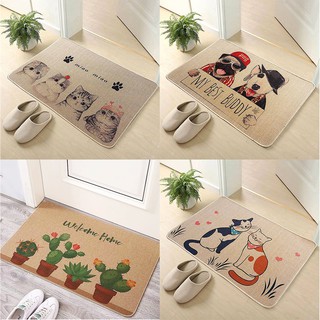 🔥**พร้อมจัดส่ง**🔥พรมเช็ดเท้ายางพารา รุ่นซับน้ำ หนานุ่มนิ่ม ส…