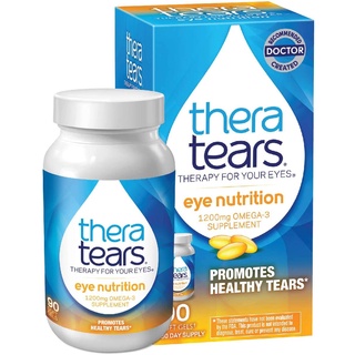 แท้💯% [เคาน์เตอร์อเมริกา/เช็คใบเสร็จได้] TheraTears Eye Nutrition Advanced Omega-3 Supplement