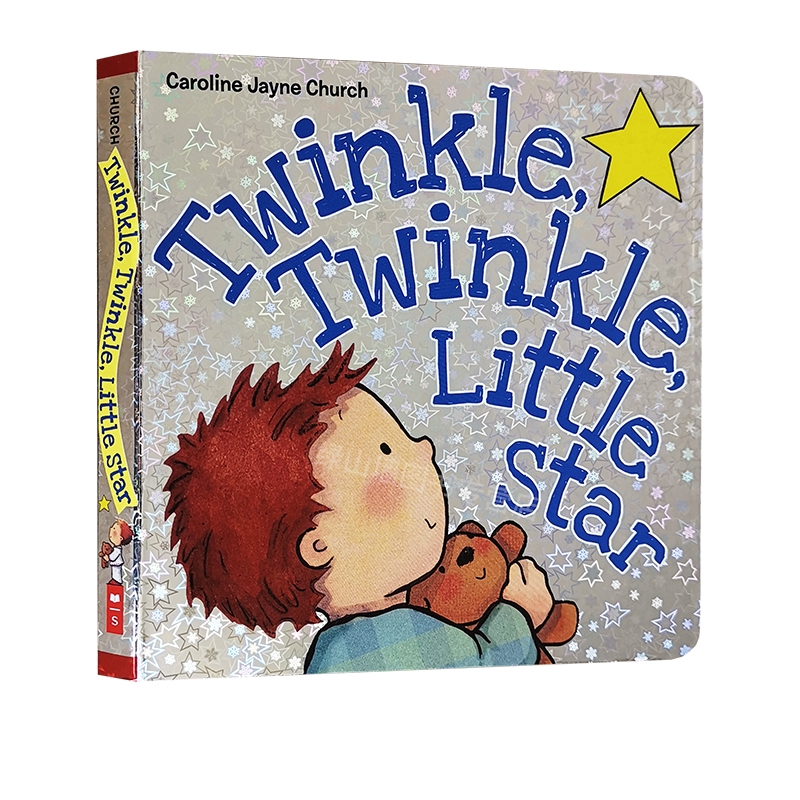 Twinkle ของขวัญกระดาษแข็งหนังสือภาพ Twinkle ดาวน้อยราตรีสวัสดิ์แคโรไลน์ยน์ภาษาอังกฤษ Nursery Rhyme เด็กสำหรับเด็ก