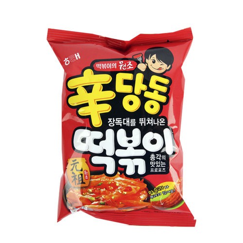 พร้อมส่ง 신당동떡볶이 ขนมรสต็อกบกกี Haitai Sindangdong Tteokbokki Snack 110g
