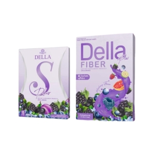 Della S เดลล่า ยาลดทอฝัน [1 กล่อง - 10 เม็ด] / Della Fiber Plus เดลล่า ไฟเบอร์ พลัส [5 ซอง/กล่อง] [1 กล่อง] เดลล่า