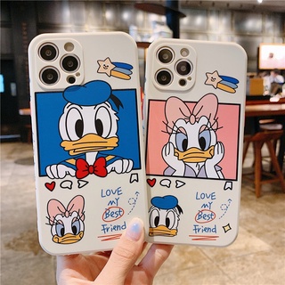 เคสโทรศัพท์มือถือ ซิลิโคน ลายโดนัลด์ดั๊ก สําหรับ Samsung A01 A03 CORE A53 S21 S20 FE S22 plus M23 A73 5G Note 20 ultra J7 prime j6 plus A21S A42 5G