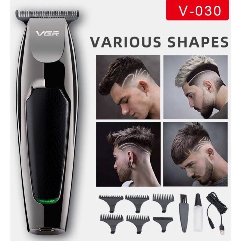 ปัตตาเลี่ยนตัดผมกันขอบ ไร้สาย​ VGR​ V-030 ปัตตาเลี่ยนไร้สายโกนหนวดเคราได้ Professional  Trimmer