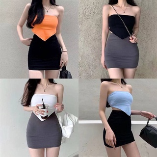 SHOP_MKL🌿เกาะอกทรงสามเหลี่ยม เกาะอกวินเทจ เกาะอกใส่ไปทะเล#9158