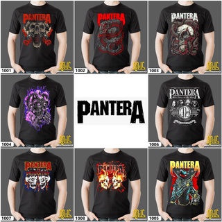 Pantera เสื้อยืดลําลอง ผ้าฝ้าย 100% แขนสั้น พิมพ์ลาย BAJU UNISEX สีดํา พลัสไซซ์ XS-XXXL ของขวัญวันเกิด สําหรับผู้ชาย