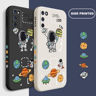 For Samsung A22 A03s A13 A12 A32 A52 A72 A53 A31 A51 A71 A50 A30s A21s A20 A30 S21 Plus S22 Ultra Astronaut Soft Case Full Cover STY006