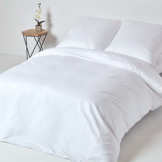 ปลอกผ้านวมโรงแรม ซองนวม 220เส้น/ตารางนิ้ว 100%Cotton ลายเรียบ (ติดซิป) Blue Sleep