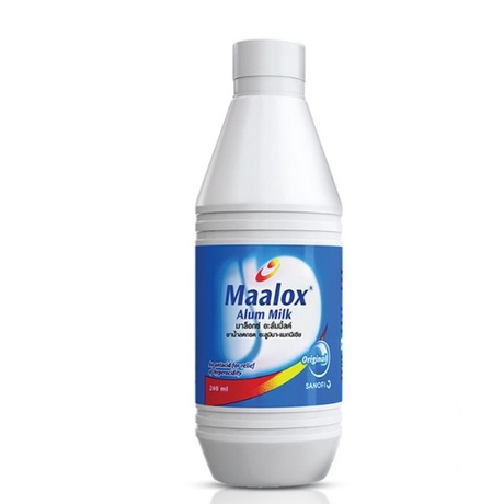 Maalox Alum Milk F240 ML มาล็อกซ์ อะลั่มมิ้ลค์ ยาลดกรด 240 มล.