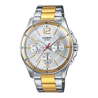 นาฬิกาCasio นาฬิกาข้อมือ ผู้ชาย  สายสแตนเลส รุ่น MTP-1374SG-7A ( Silver ) ประกันศูนย์ 1 ปี จากร้าน henghengwatch