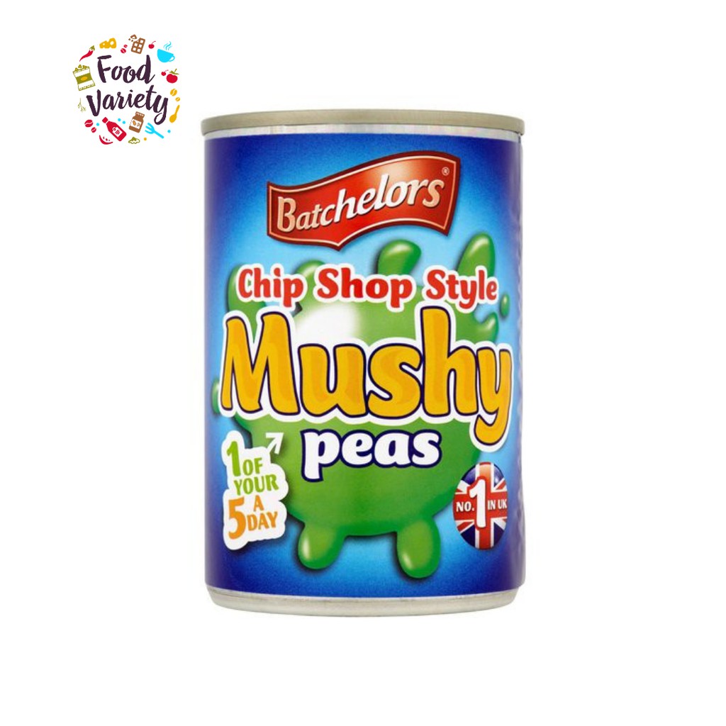 Batchelors Chip Shop Style Mushy Peas 300g แบทเชลเลอร์ ถั่วบดสไตล์ชิปช็อป 300 กรัม