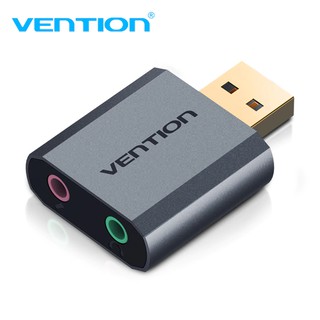 vention usb การ์ดเสียง usb to 3 . 5 มม. อะแดปเตอร์ pubg external 7 . 1 audio สําหรับไมค์ pc