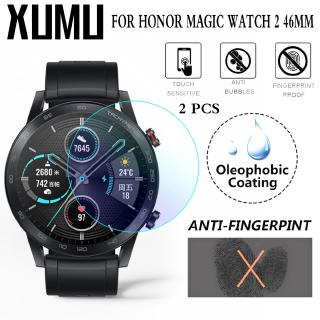 Xumu 2pcs for Honor Watch 2 Smart New 46mm Film Screen Protector Ultra Thin Curved Edge Tempered Glass Protective