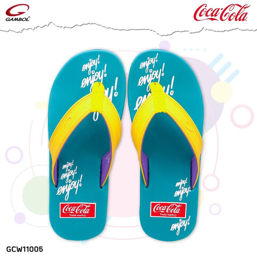 รองเท้าแตะ GAMBOL Coca-Cola Collection - Colorful (GCW11005) ฟรีค่าส่ง!!!