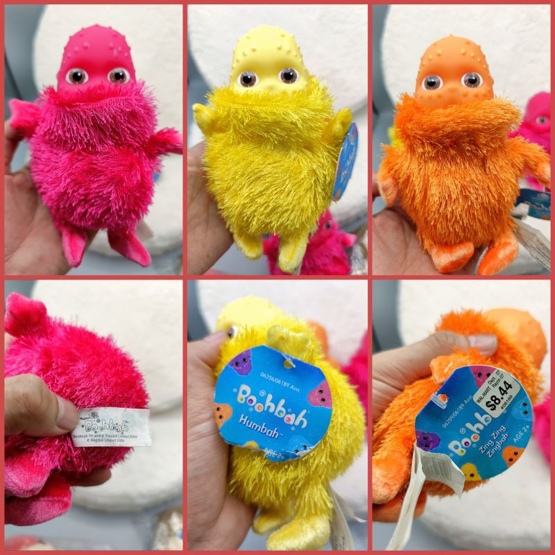 ขายยกเซ็ต3ตัว ตุ๊กตา Boohbah งานแปลกๆ ก้นถ่วง หายากมาก สีชมพูป้ายไม่ห้อย หัวมีรอยตามรูป ลิขสิทธิ์แท้