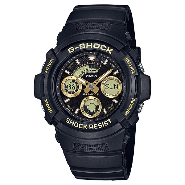 นาฬิกา Casio G-Shock Special Color BLACK&amp;GOLD XTRA Color series รุ่น AW-591GBX-1A9 ของแท้ รับประกัน1ปี