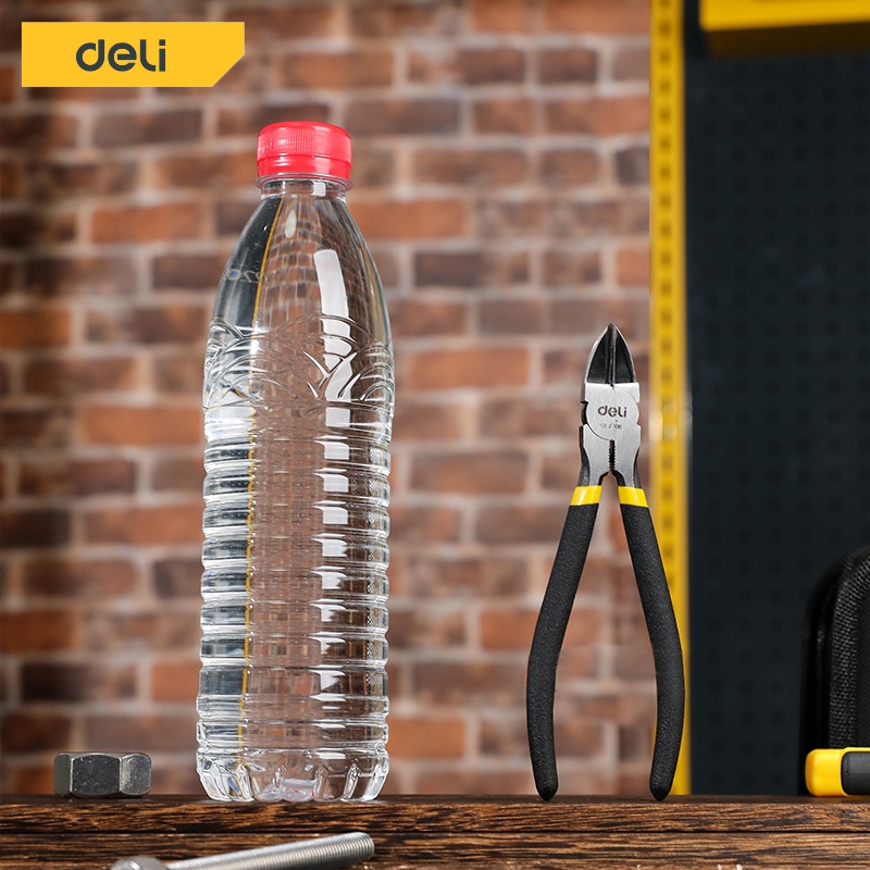 Deli คีมปอกสายไฟ คีมตัดปากเฉียง คีมตัดสายไฟ ตัดลวดอิเล็กทรอนิกส์ 4.5/6/7นิ้ว คีม คีมตัด คีมตัดสายไฟ Cutting Nippers ราคา ถูกที่สุด ดีลบีเคเค แกลเลอรีภาพที่ 6