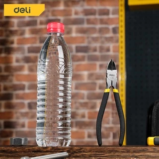 Deli คีมปอกสายไฟ คีมตัดปากเฉียง ตัดสายไฟ ตัดลวดอิเล็กทรอนิกส์ 4.5/6/7 นิ้ว แข็งแรง Cutting Nippers