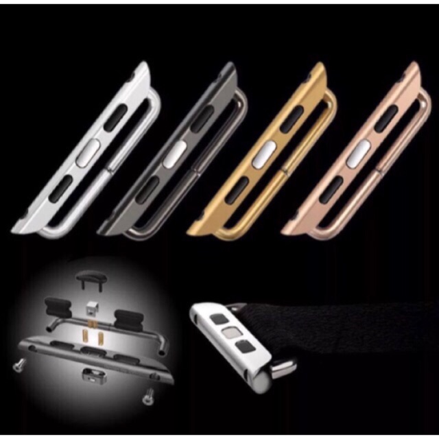 ส่งด่วน ใน1 วัน ข้อต่อ Apple Watch adapter หัวต่อสายนาฬิกา Apple Watch connector silver black old ro