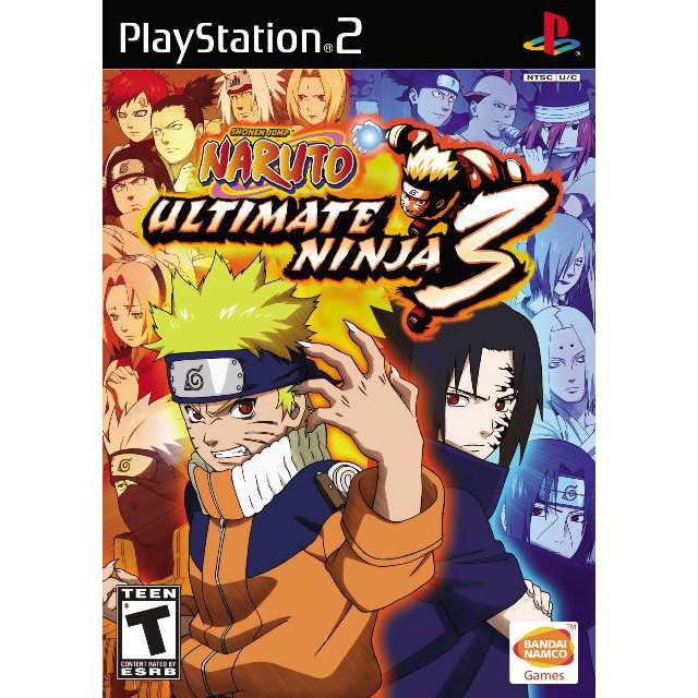 Naruto Ultimate Ninja 3 PS2 แผ่นเกมส์ps2 แผ่นเกมเพล2 เกมps2 เกมนารูโตะ narutops2