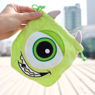 ถุงผ้าหูรูด Mike Wazowski ไมค์วาซาวสกี้ 7.5นิ้ว ไมค์ Monsters Inc มอนเสติร์อิงค์ ไมค์ซัลลี่ ซัลลี่ไมค์