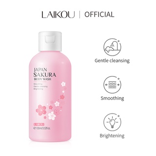 Laikou Japan Sakura เจลอาบน้ํา ทําความสะอาดผิวกาย อย่างอ่อนโยน 100 มล.