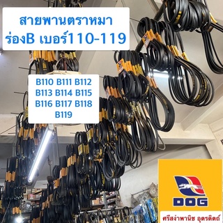 สายพานตราหมา ร่องB เบอร์110-119 / B110, B111, B112, B113, B114, B115, B116, B117, B118, B119