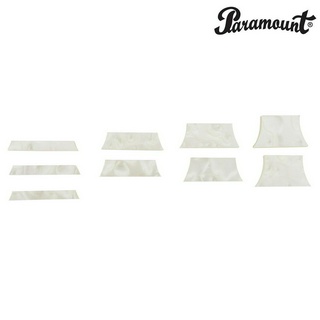 Paramount® DK8 อินเลย์กีตาร์ มุกคอกีตาร์สี่เหลี่ยมคางหมู / 1 แพ็ค มี 9 ชิ้น (Trapezoid Position Guitar Inlay Markers)