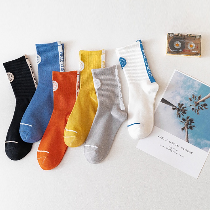 Incerun ถุงเท้าขายาว แฟชั่นสําหรับผู้ชาย 6 สี พิมพ์ลาย - รูปที่ 2