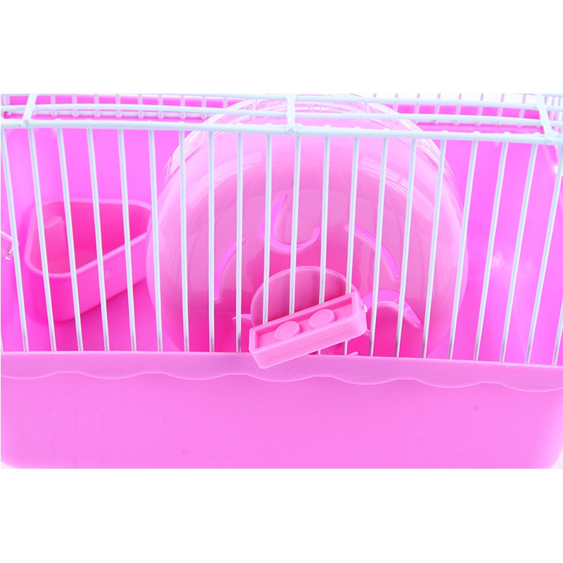 (HC01) กรงแฮมเตอร์ 1 ชั้น  แบบพกพา กรงหนู แฮมเตอร์ทุกสายพันธ์ พร้อมอุปกรณ์ Hamster Cage