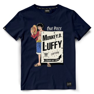 เสื้อยืดผ้าฝ้ายพรีเมี่ยมเสื้อยืด Dextreme Dop-858 เสื้อวันพีซ One Piece Monkey D Luffy