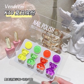 Vendeeni สีเจลรุ่น 4 สี (รหัส K) มาพร้อมชาร์ตสำเร็จ