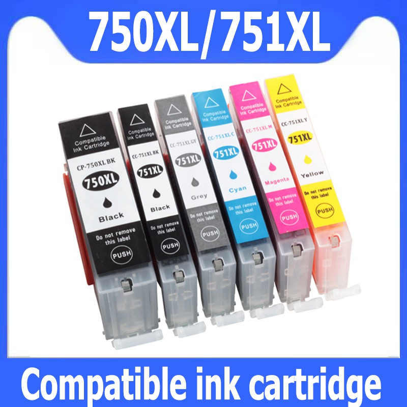 Canon PGI 750 CLI 751 ink PGI 750XL CLI 751XL black PGI750XL CLI751XL Ink Cartridge Compatible for M