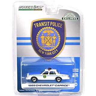 Greenlight 1/64 Exclusive Transit Police New York City 1989 Chevrolet Caprice 30100