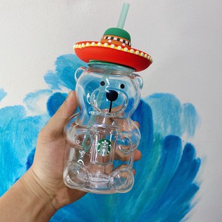 แก้วน้ำสตาร์บัค รูปหมีอเมริกันละติน ใหม่***สินค้าพร้อมส่ง***ส่งไว***