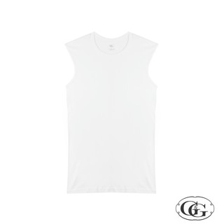 G&amp;G เสื้อยืด แขนกุด ผู้ชาย รุ่น NH7102 - WH สีขาว