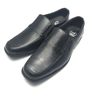 ราคาDesign รองเท้าหนังชาย แบบสวม สีดำ BZ024 39-45